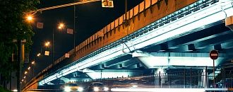 «Умное» освещение эстакад Рублевского шоссе