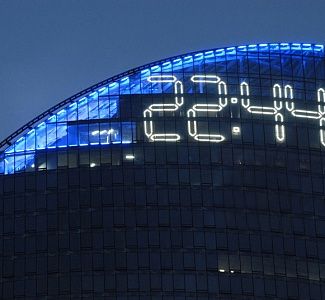 Проект «MOSCOW CITY». Инсталляция самых высоких в мире электронных часов на фасаде здания делового центра