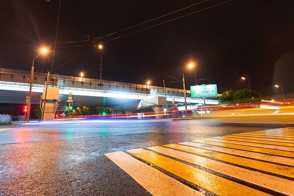 «Умное» освещение эстакад Рублевского шоссе
