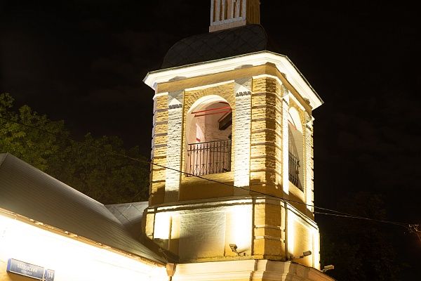 Управление подсветкой храма Троицы Живоначальной в Хохлах