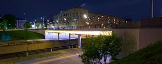 Реализована художественная подсветка Высокояузского моста
